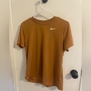 Nike Women's Brown Mustard Short Sleeve Tee